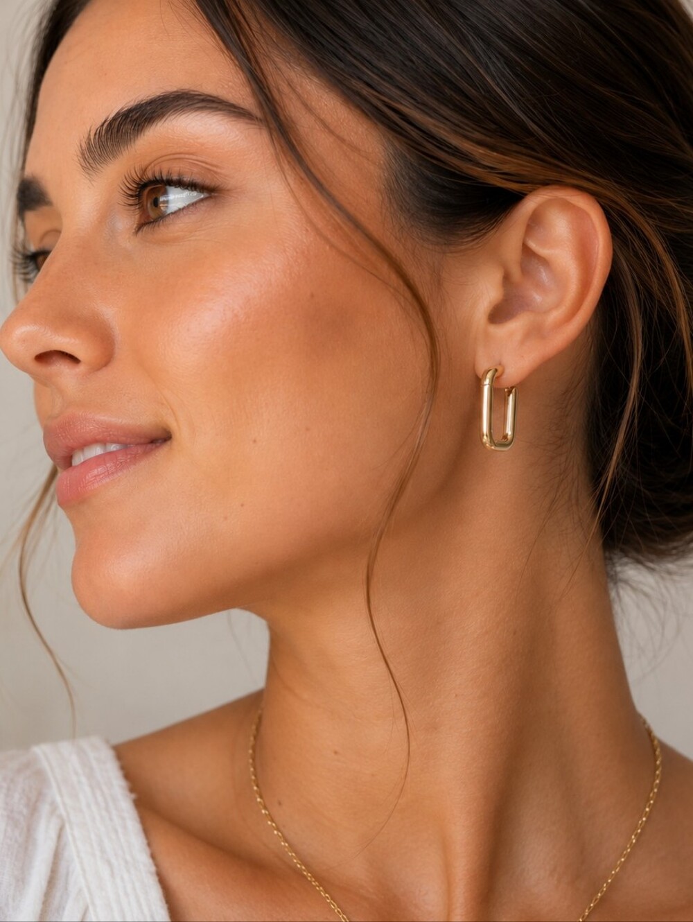 Mejuri Chunky Large U Hoops